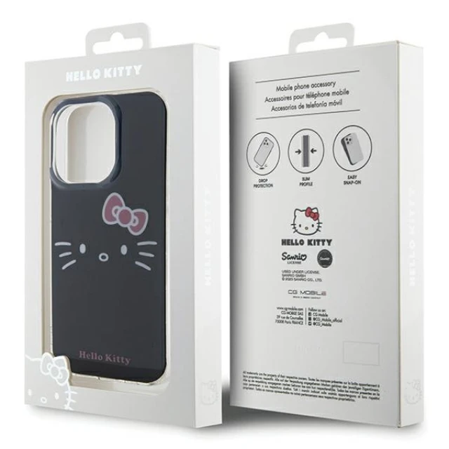 Чохол Hello Kitty IML Kitty Face для iPhone 15 Pro Max Black (HKHCP15XHKHLK)