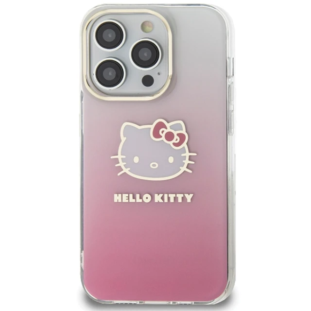 Чехол Hello Kitty IML Gradient Electrop для iPhone 14 Pro Pink (Hel000014-0)