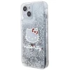 Чохол Hello Kitty Liquid Glitter Charms Kitty Head для iPhone 14 / 15 / 13 Silver (HKHCP14SLIKHET)