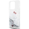 Чохол Hello Kitty Liquid Glitter Charms Kitty Head для iPhone 14 Pro Max Silver (HKHCP14XLIKHET)