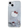 Чохол Hello Kitty Liquid Glitter Charms Kitty Head для iPhone 15 / 14 / 13 Silver (HKHCP15SLIKHET)