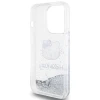 Чехол Hello Kitty Liquid Glitter Charms Kitty Head для iPhone 15 Pro Silver (HKHCP15LLIKHET)