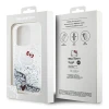 Чехол Hello Kitty Liquid Glitter Charms Kitty Head для iPhone 15 Pro Silver (HKHCP15LLIKHET)