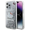 Чохол Hello Kitty Liquid Glitter Charms Kitty Head для iPhone 15 Pro Max Silver (HKHCP15XLIKHET)