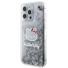 Чохол Hello Kitty Liquid Glitter Charms Kitty Head для iPhone 15 Pro Max Silver (HKHCP15XLIKHET)