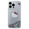 Чохол Hello Kitty Liquid Glitter Charms Kitty Head для iPhone 15 Pro Max Silver (HKHCP15XLIKHET)