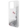 Чохол Hello Kitty Liquid Glitter Charms Kitty Head для iPhone 15 Pro Max Silver (HKHCP15XLIKHET)