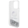 Чохол Hello Kitty Liquid Glitter Charms Kitty Head для iPhone 15 Pro Max Silver (HKHCP15XLIKHET)