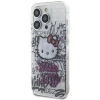 Чехол Hello Kitty Kitty On Bricks Graffiti для iPhone 15 Pro White (HKHCP15LHDGPHT)