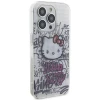 Чехол Hello Kitty Kitty On Bricks Graffiti для iPhone 15 Pro White (HKHCP15LHDGPHT)