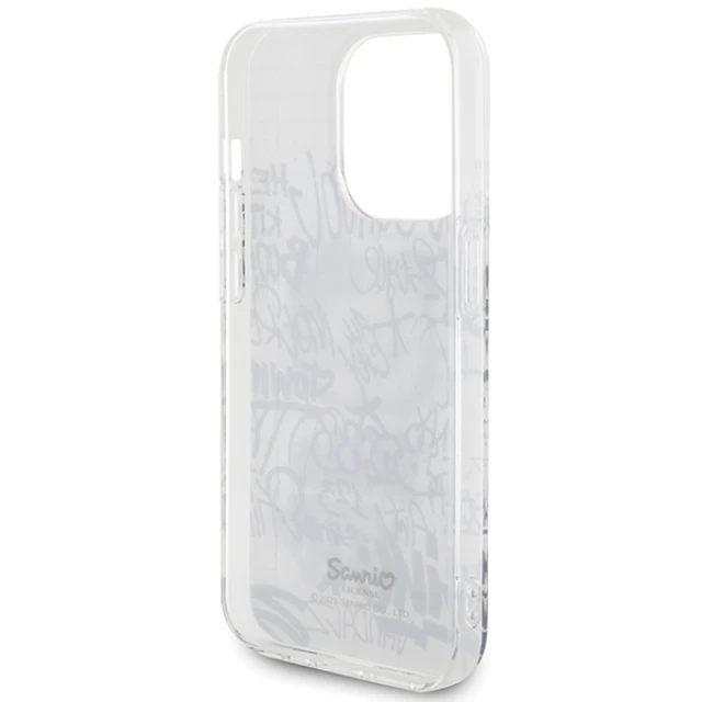 Чохол Hello Kitty Kitty On Bricks Graffiti для iPhone 15 Pro Max White (HKHCP15XHDGPHT)