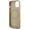 Чохол Hello Kitty Leather Kitty Head для iPhone 14 | 15 | 13 Gold with MagSafe (HKHMP14SPGHCKD)