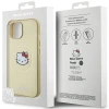 Чохол Hello Kitty Leather Kitty Head для iPhone 14 | 15 | 13 Gold with MagSafe (HKHMP14SPGHCKD)