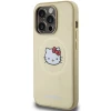Чехол Hello Kitty Leather Kitty Head для iPhone 15 Pro Max Gold with MagSafe (HKHMP15XPGHCKD)