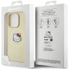 Чехол Hello Kitty Leather Kitty Head для iPhone 15 Pro Max Gold with MagSafe (HKHMP15XPGHCKD)