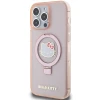 Чохол Hello Kitty Ring Stand Glitter Electrop Logo для iPhone 15 Pro Max Pink with MagSafe (Hel000117-0)