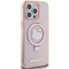 Чохол Hello Kitty Ring Stand Glitter Electrop Logo для iPhone 15 Pro Max Pink with MagSafe (Hel000117-0)