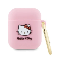 Чехол для наушников Hello Kitty Silicone 3D Kitty Head для AirPods 2 | 1 Pink (Hel000065-0)