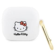 Чехол для наушников Hello Kitty Silicone 3D Kitty Head для AirPods 3 White (Hel000076-0)