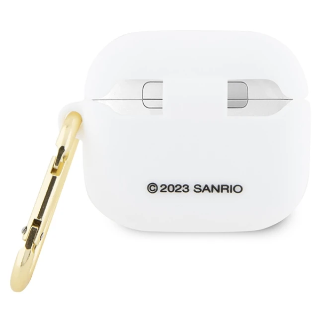 Чехол для наушников Hello Kitty Silicone 3D Kitty Head для AirPods 3 White (Hel000076-0)