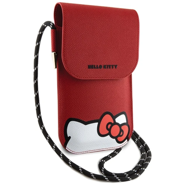 Сумка Hello Kitty Leather Hiding Kitty Cord Red (Hel000094-0)