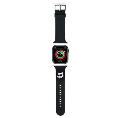 Ремінець Karl Lagerfeld 3D Rubber Choupette Heads для Apple Watch 42 (10 series) | 41 | 40 | 38 mm Black (KLAWMSLCNK)