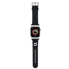 Ремінець Karl Lagerfeld 3D Rubber Choupette Head для Apple Watch 49 | 46 | 45 | 44 | 42 mm (1-3 series) Black (KLAWLSLCNK)