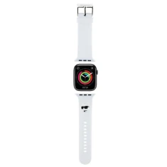Ремінець Karl Lagerfeld 3D Rubber Choupette Heads для Apple Watch 42 (10 series) | 41 | 40 | 38 mm White (KLAWMSLCNH)