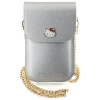 Сумка Hello Kitty Leather Metal Logo Chain Silver (Hel000091-0)