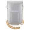 Сумка Hello Kitty Leather Metal Logo Chain Silver (Hel000091-0)