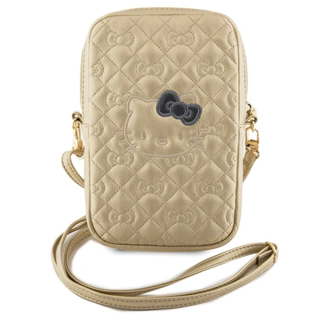 Сумка Hello Kitty Quilted Bows Strap Gold (HKPBPEKHBPD)