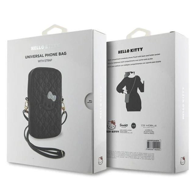 Сумка Hello Kitty Quilted Bows Strap Black (HKPBPEKHBPK)