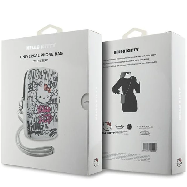 Сумка Hello Kitty Graffiti Kitty Head White (Hel000123-0)