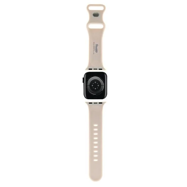Ремінець Hello Kitty Silicone Kitty Head для Apple Watch 42 (10 series) | 41 | 40 | 38 mm Beige (Hel000060-0)