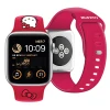 Ремешок Hello Kitty Silicone Kitty Head для Apple Watch 42 (10 series) | 41 | 40 | 38 mm Red (HKAWMSCHBLR)