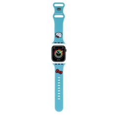 Ремінець Hello Kitty Silicone Kitty Head для Apple Watch 42 (10 series) | 41 | 40 | 38 mm Blue (Hel000053-0)