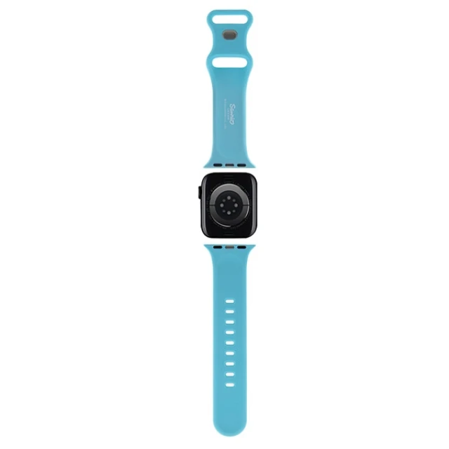 Ремінець Hello Kitty Silicone Kitty Head для Apple Watch 42 (10 series) | 41 | 40 | 38 mm Blue (Hel000053-0)