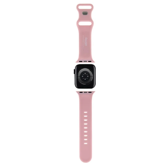 Ремінець Hello Kitty Silicone Kitty Head для Apple Watch 42 (10 series) | 41 | 40 | 38 mm Pink (HKAWMSCHBLP)