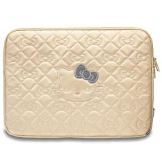 Чехол-папка для ноутбука Hello Kitty Sleeve Zip PU Quilted Bows 14 inch Gold (HKCSZPEKHBPD)