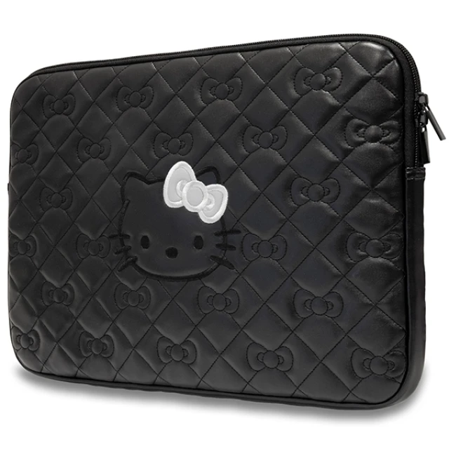 Чохол-папка для ноутбука Hello Kitty Sleeve Zip PU Quilted Bows 14 inch Black (HKCSZPEKHBPK)