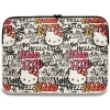 Чохол-папка для ноутбука Hello Kitty Sleeve Zip PU Tags Graffiti 14 inch Beige (HKCSZPDGPTE)
