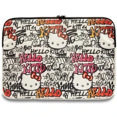 Чехол-папка для ноутбука Hello Kitty Sleeve Zip PU Tags Graffiti 14 inch Beige (HKCSZPDGPTE)