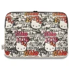 Чохол-папка для ноутбука Hello Kitty Sleeve Zip PU Tags Graffiti 14 inch Beige (HKCSZPDGPTE)