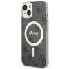 Чохол Guess IML 4G для iPhone 15 Black with MagSafe (GUHMP15SH4STK)