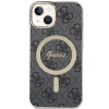 Чохол Guess IML 4G для iPhone 15 Black with MagSafe (GUHMP15SH4STK)