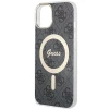 Чохол Guess IML 4G для iPhone 15 Black with MagSafe (GUHMP15SH4STK)