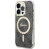 Чохол Guess IML 4G для iPhone 15 Pro Black with MagSafe (GUHMP15LH4STK)