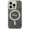 Чохол Guess IML 4G для iPhone 15 Pro Black with MagSafe (GUHMP15LH4STK)