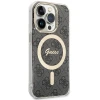 Чохол Guess IML 4G для iPhone 15 Pro Black with MagSafe (GUHMP15LH4STK)