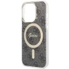 Чохол Guess IML 4G для iPhone 15 Pro Black with MagSafe (GUHMP15LH4STK)